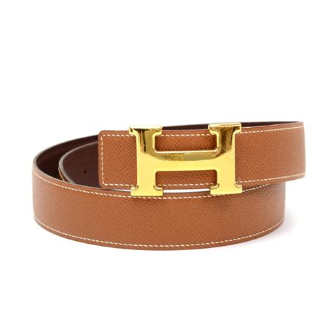 hermes gürtel 75|Leather belt Hermès Brown size 75 cm in Leather .